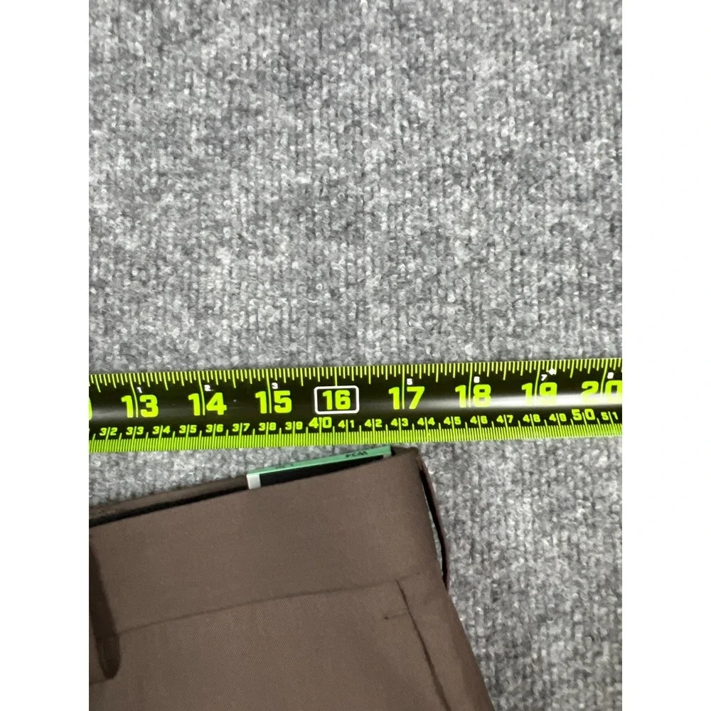 Perry Ellis Portfolio Dress Pants Men 34x30 Beige Non Iron Mid Rise Straight Leg